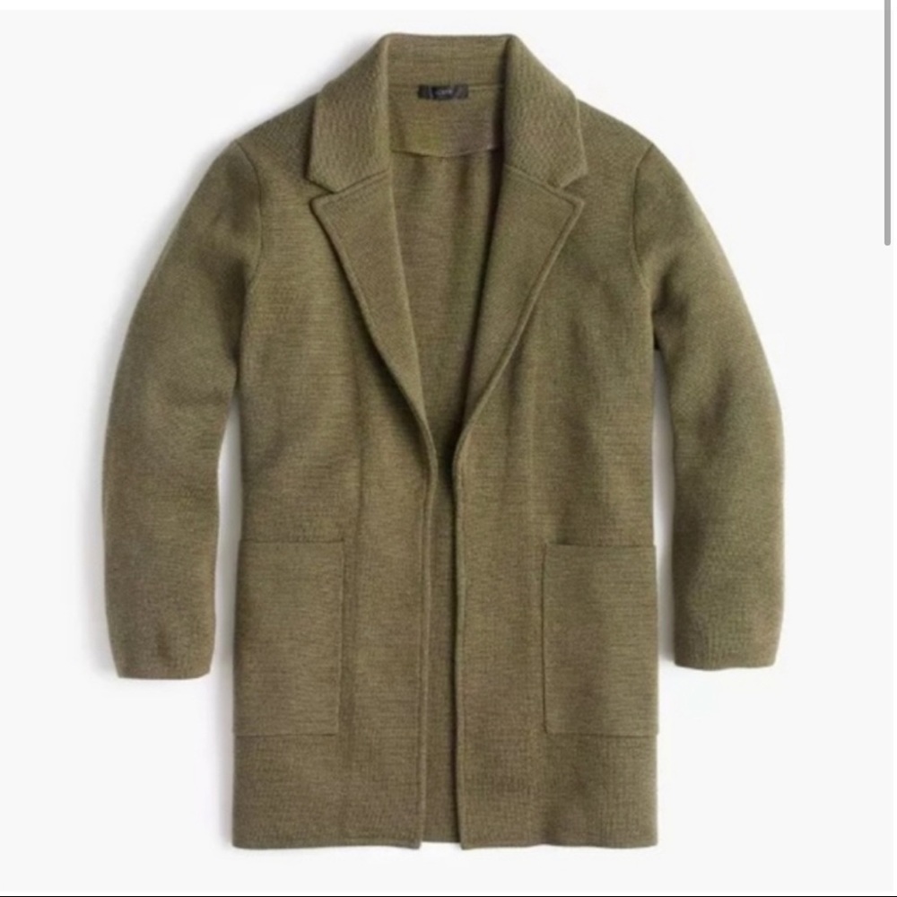 J. Crew Sophie Open Front Sweater Blazer
